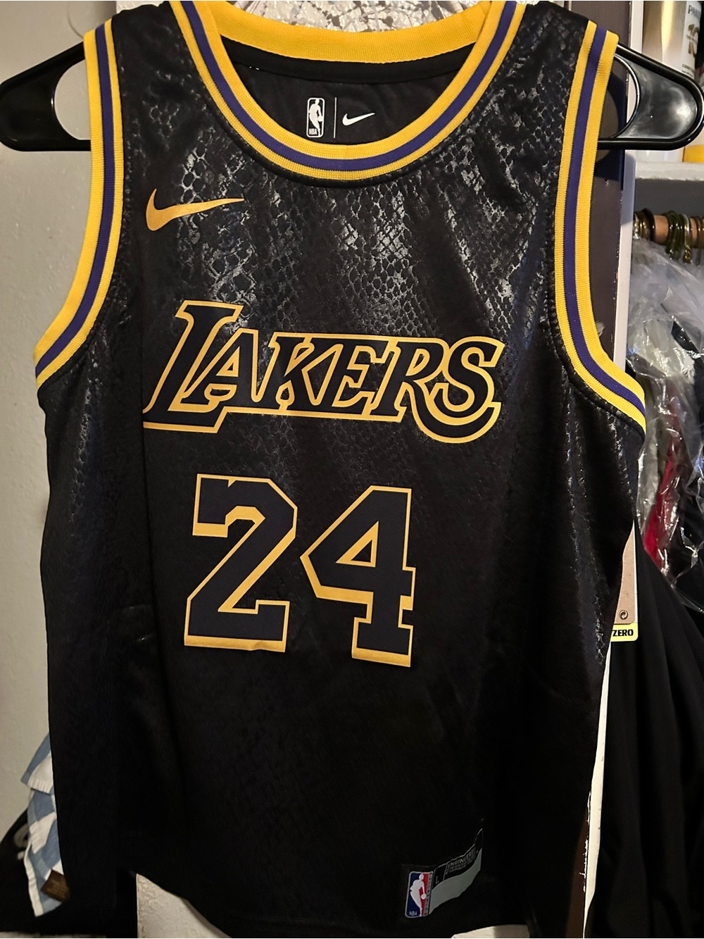 NBA Los Angeles Lakers Black & Gold Jersey #24